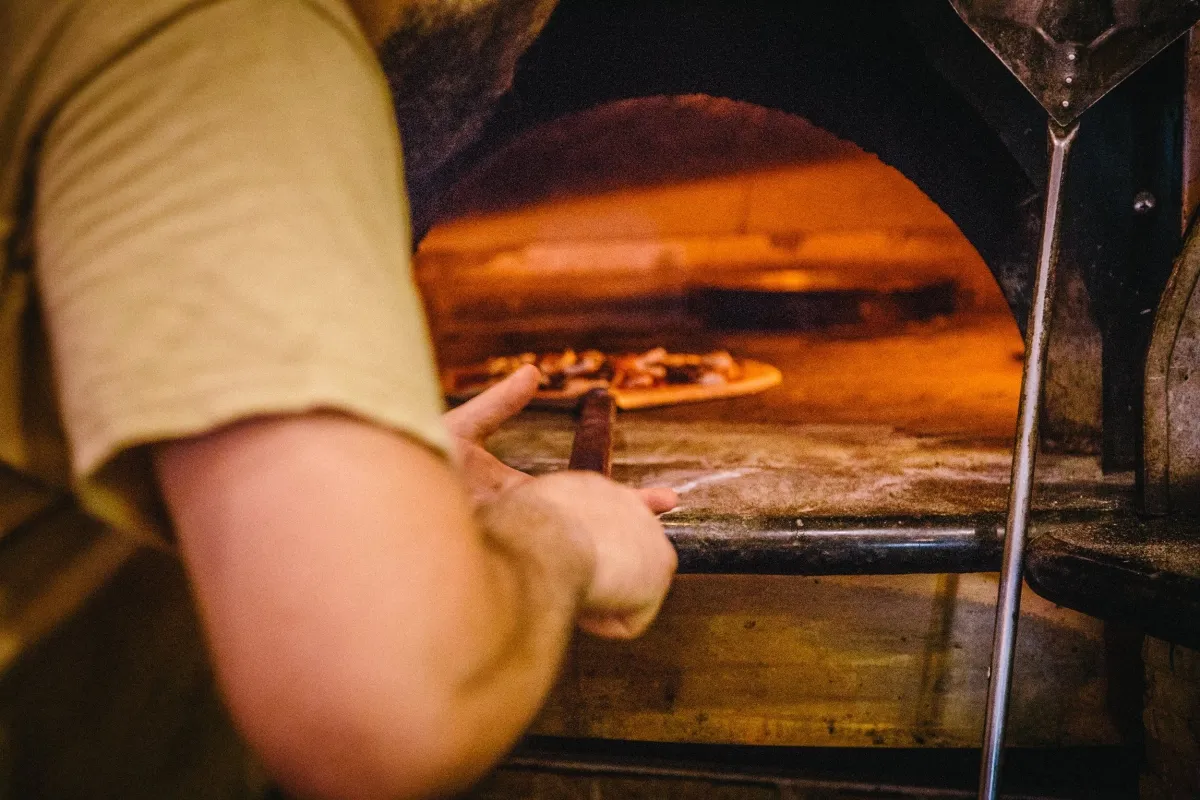 wood-fire brick oven in Key West at Roostica