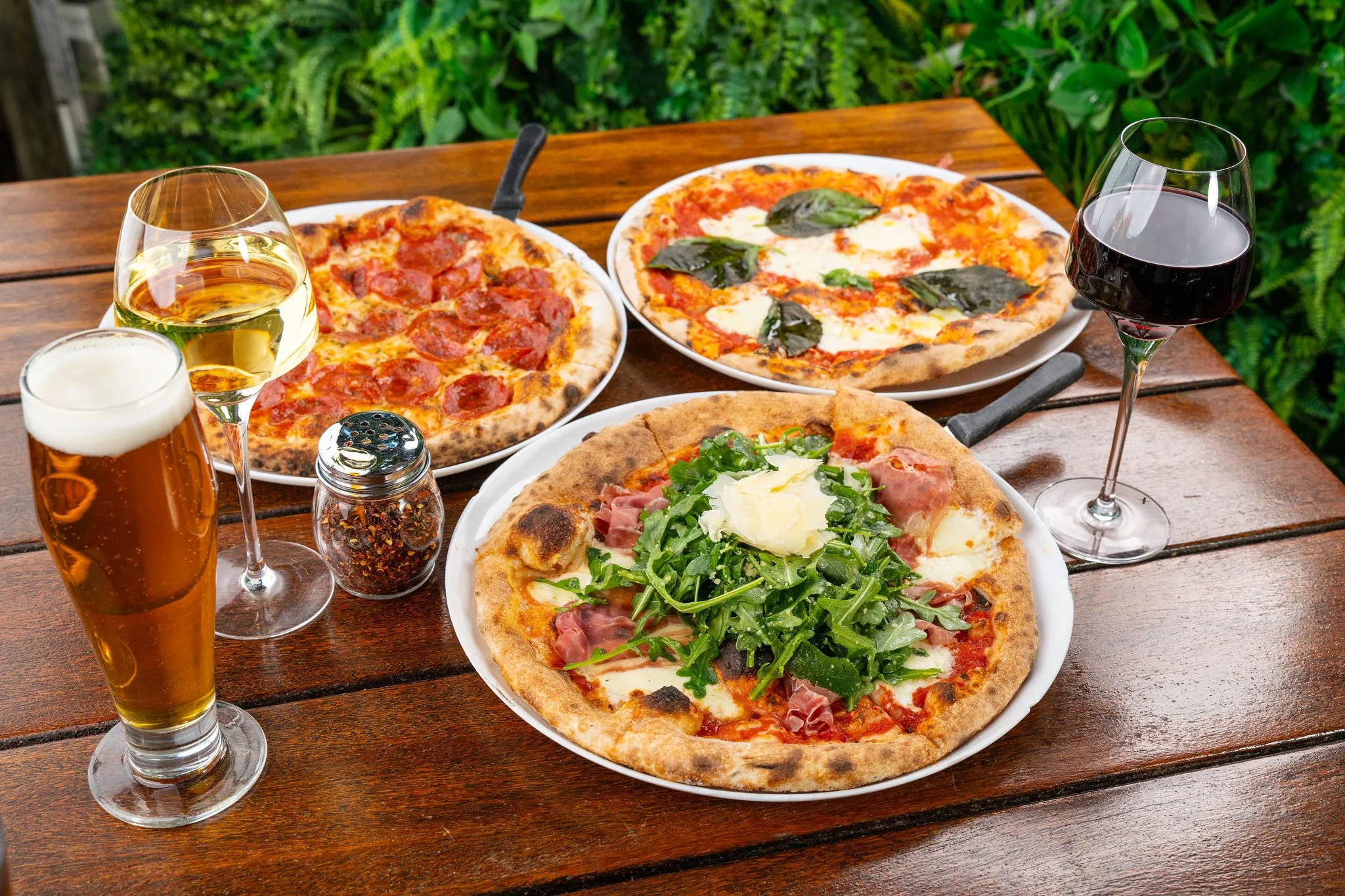 A few pizzas & beer
