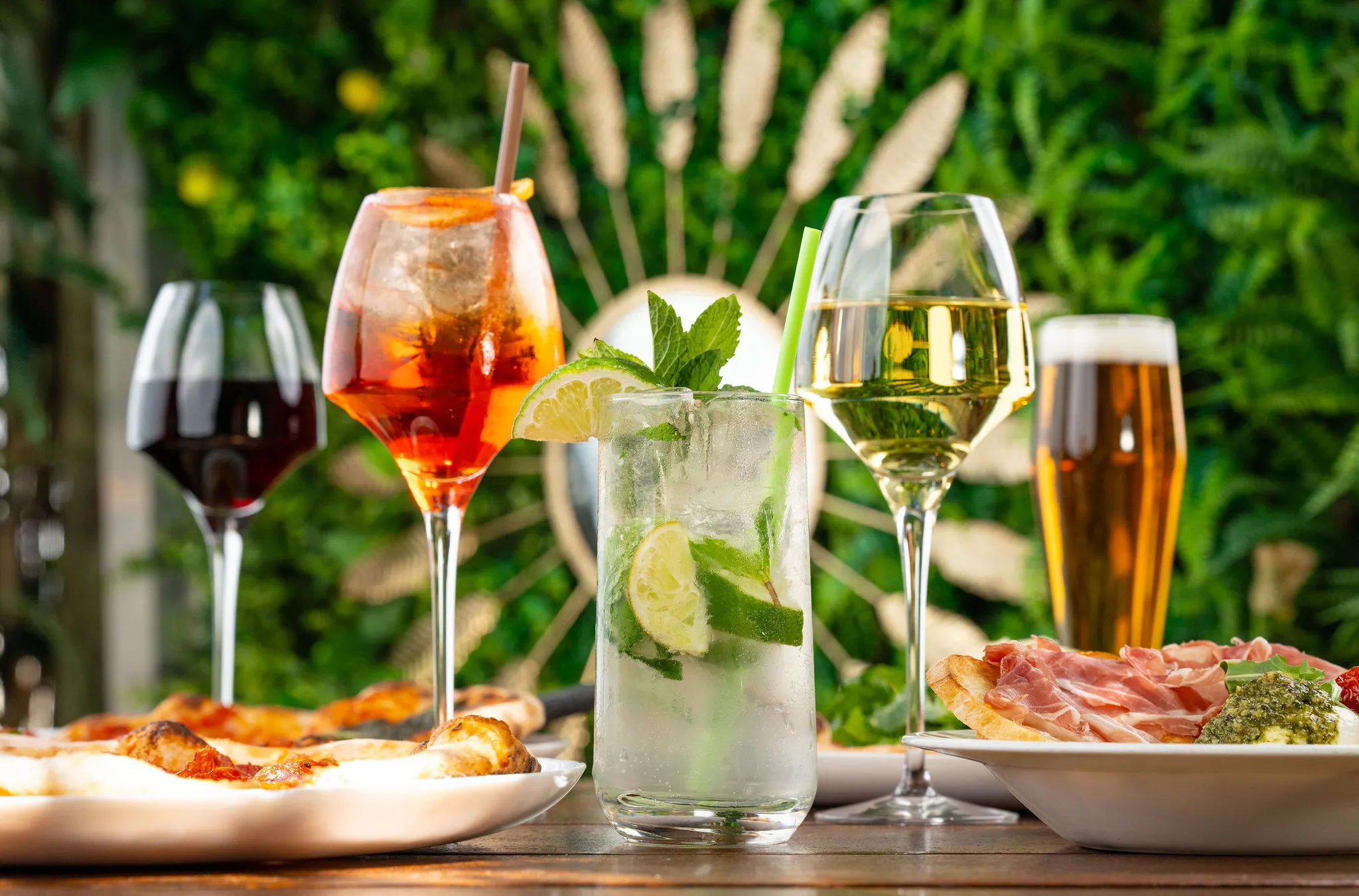 A few of our alcoholic drink options