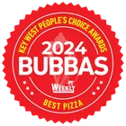 Bubba's 2024 Best Pizza winner badge